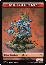 Kobolds of Kher Keep // Phyrexian Mite Double-Sided Token [Reality Fracture Commander Tokens] Magic: The Gathering