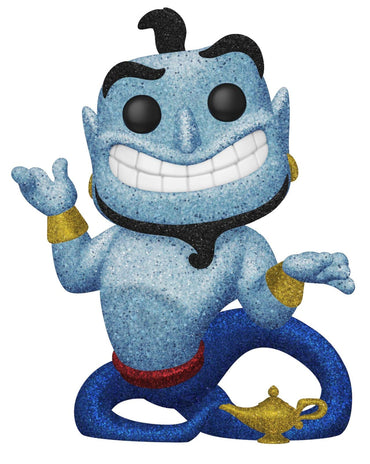 Funko Movies: Aladdin - Diamond Glitter Genie with Lamp Collectible Figure, Multicolor FUNKO