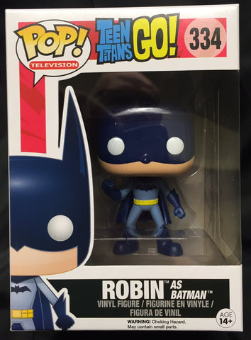 Funko DC Teen Titans Go! Funko POP! Television Robin as Batman Exclusive Vinyl Figure #334 FUNKO