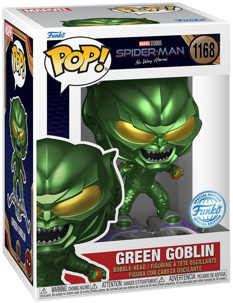 Pop! Marvel: Spider-Man: No Way Home - Green Goblin Special Edition Metallic Exclusive #1168 (Regular) FUNKO