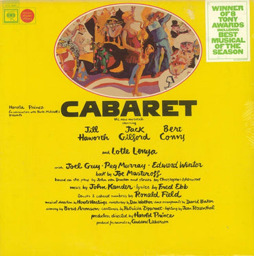 Cabaret: Original Broadway Cast [Vinyl] Lotte Lenya; Jack Gilford; Jill Haworth; Joel Grey; Kander & Ebb; Bert Convy and Peg Murray VINYL