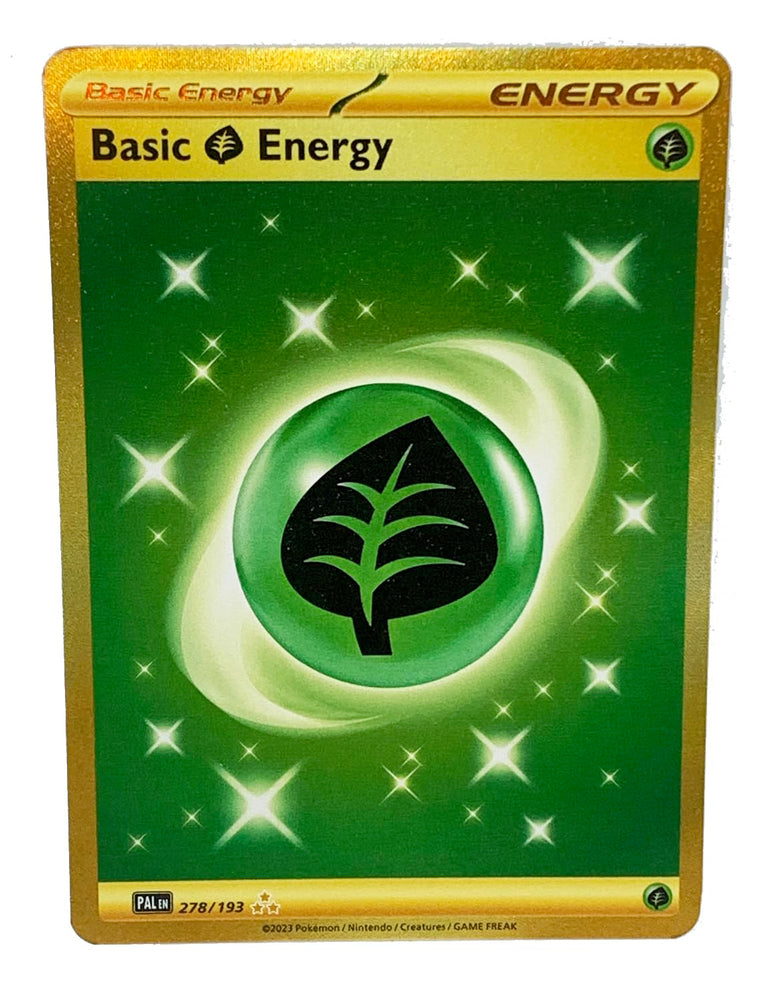 Pokemon - Grass Energy 278/193 - Paldea Evolved - Gold Secret Rare Card Pokémon
