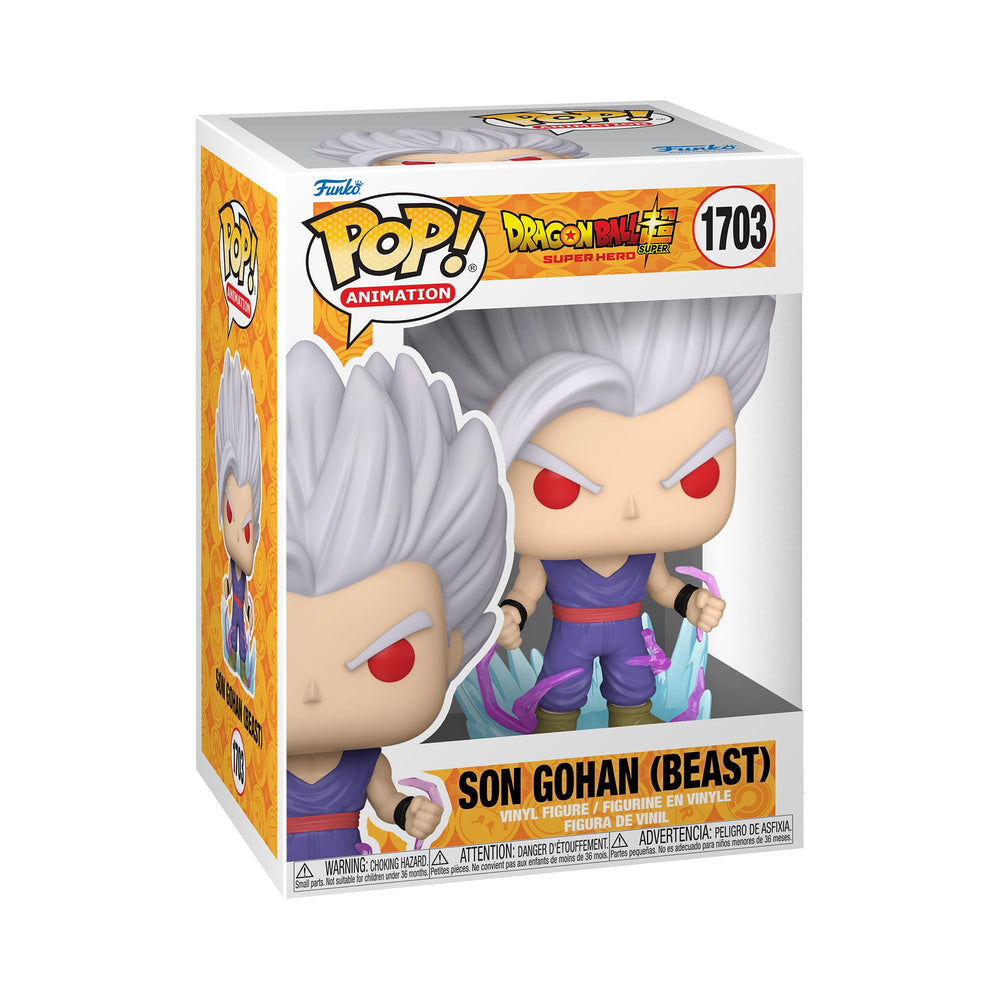 Funko Pop! Animation: Dragon Ball Super: Super Hero - Son Gohan (Beast) with Chase, (Style May Vary) FUNKO