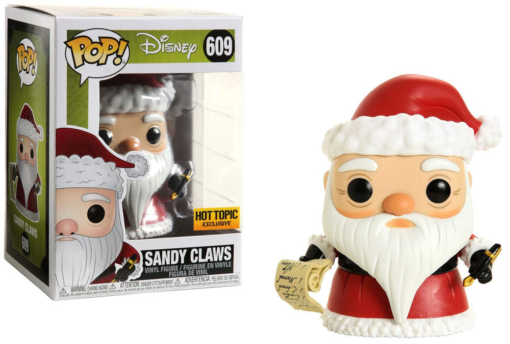 Nightmare Before Christmas Funko POP! Disney Sandy Claws Exclusive Vinyl Figure #609 FUNKO