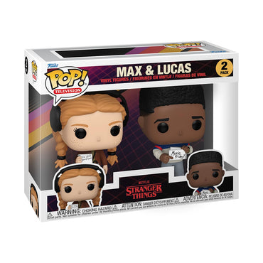 Funko POP! TV: Stranger Things - Max Mayfield & Lucas, 2-Pack - Collectable Vinyl Figure - Gift Idea - Official Merchandise - for Kids & Adults - TV Fans - Model Figure for Collectors and Display FUNKO