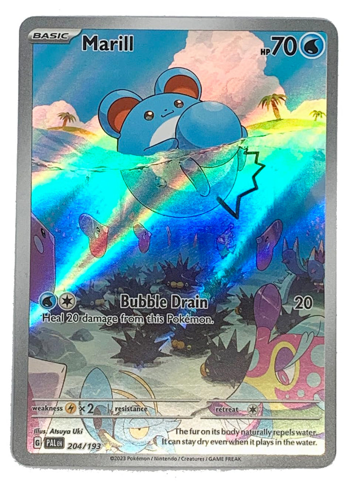 Pokemon - Marill 204/193 - Paldea Evolved - Illustration Rare - Alternate Art Card Pokémon