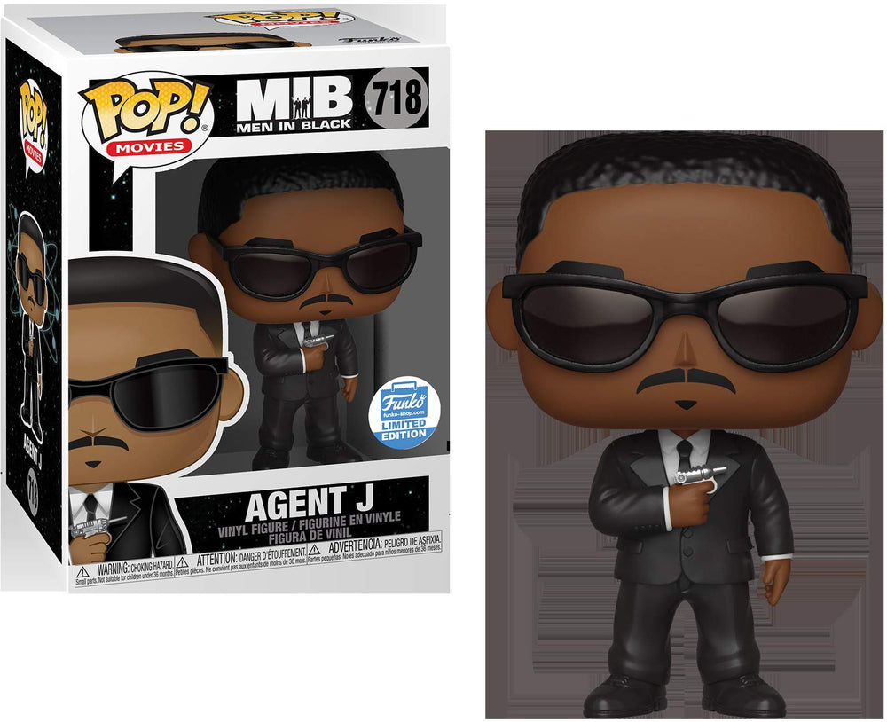 Funko Men in Black - Agent J Pop Movies Limited Edition Vinyl Figurine #718 FUNKO