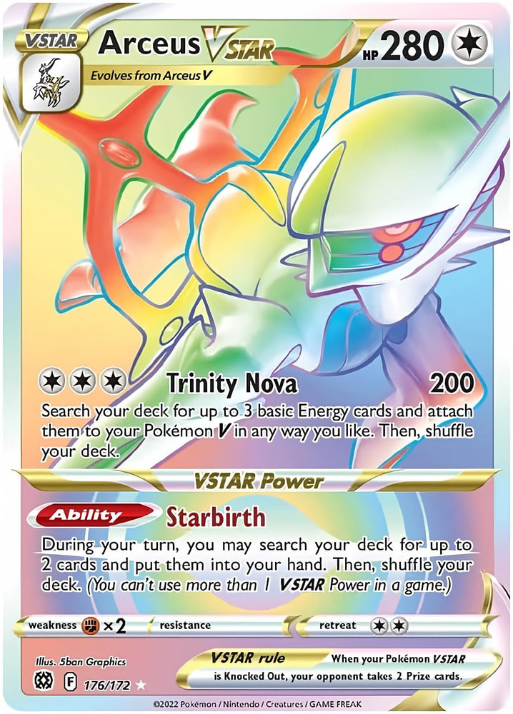 Arceus VSTAR - 176/172 - Secret Rare Pokémon