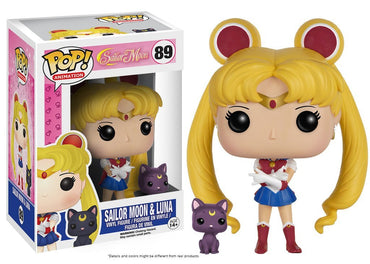 Funko POP Anime: Sailor Moon with Luna Action Figure FUNKO