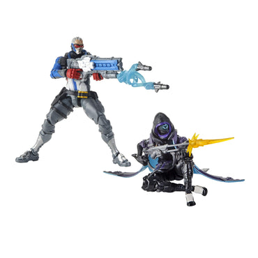 Hasbro Toys Overwatch Ultimates Series Soldier: 76 & Shrike (Ana) Skin Dual Pack 6" Collectible Action Figures FIGURE