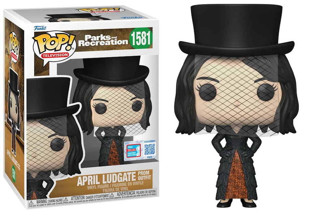 Funko Pop! Television Parks and Recreation April Ludgate in Prom Outfit, Vinyl Figure #1581, Fall Convention Limited Edition FUNKO