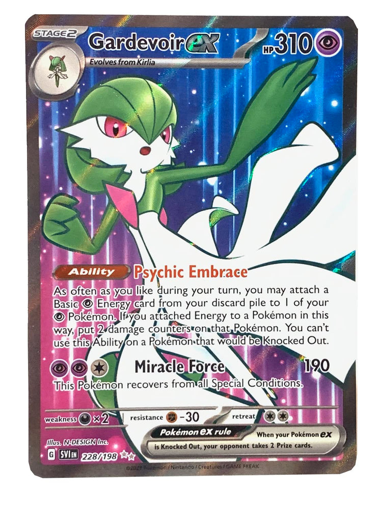 Pokemon - Gardevoir ex 228/198 - Scarlet & Violet - Ultra Rare - Holo Full Art Pokémon
