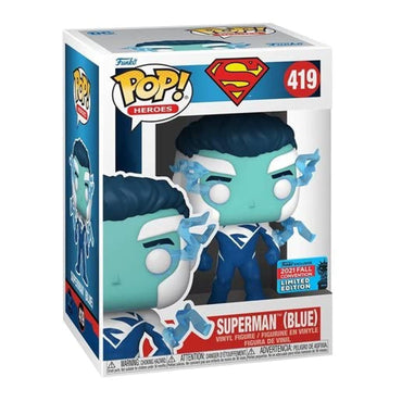 Funko Superman Blue Pop! Vinyl Figure - 2021 Convention Exclusive FUNKO