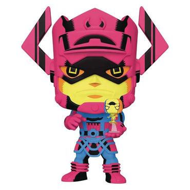 Marvel Jumbo Funko POP | Galactus with Silver Surfer (Black Light Version) FUNKO