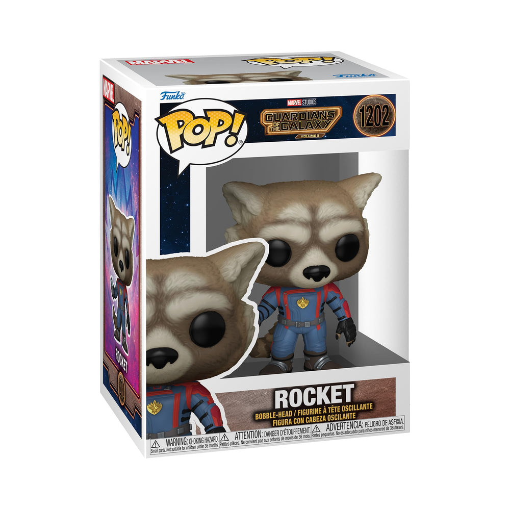 Funko POP! Vinyl: Marvel - Guardians of The Galaxy 3 - Rocket Raccoon - Collectable Vinyl Figure - Gift Idea - Official Merchandise - for Kids & Adults - Movies Fans - Model Figure for Collectors FUNKO