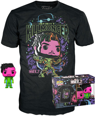 Funko POP & TEE: Anything Goes S3- XL, Multicolor Marvel What IF...? KillMonger