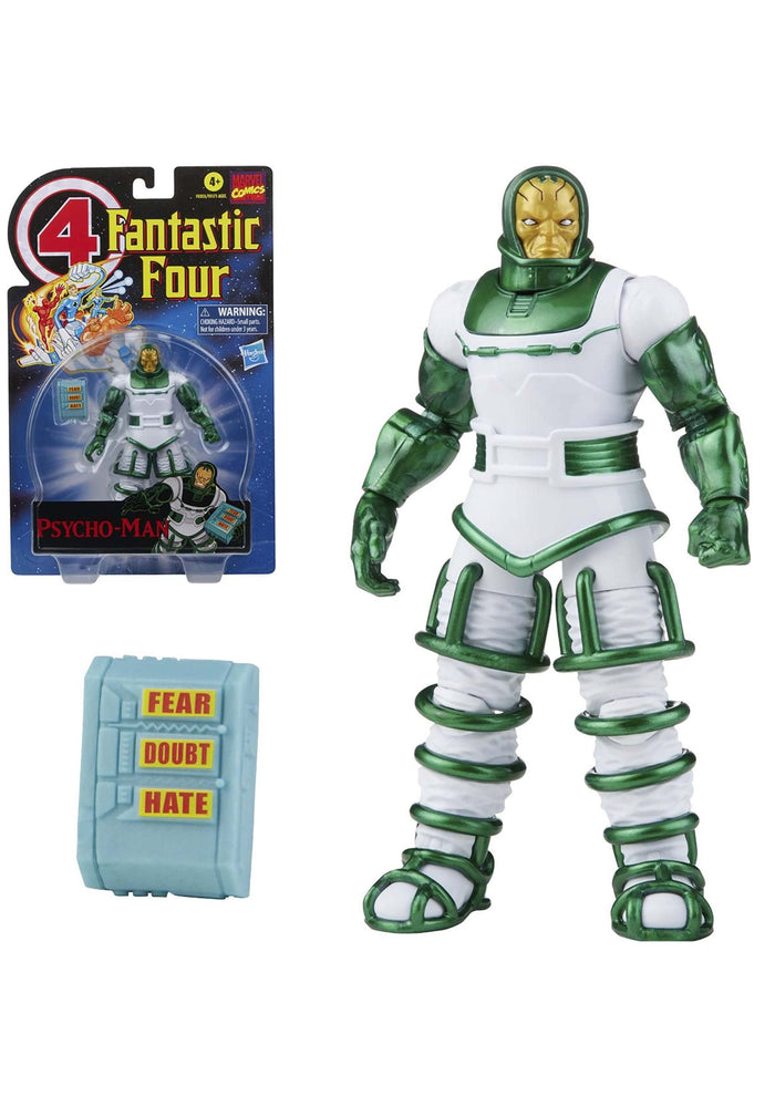 Marvel Hasbro Legends Series Retro Fantastic Four Psycho-Man 6-inch Action Figure Toy, Includes 1 Accessory FIGURE