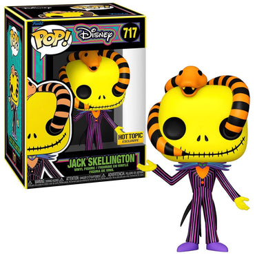 Funko Nightmare Before Christmas POP! Disney Jack Skellington Exclusive Vinyl Figure #717 [Blacklight, Snake] FUNKO
