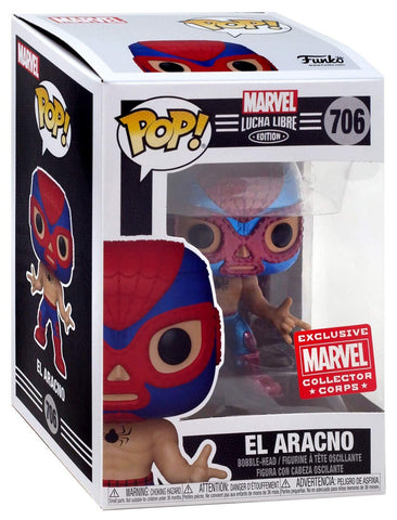 Funko Luchadores POP! Marvel El Aracino Exclusive Vinyl Figure #706 [Spider-Man, Collector Corps] FUNKO