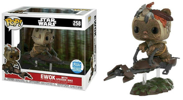 Funko POP Star Wars Deluxe: Ewok with Speeder Bike FUNKO