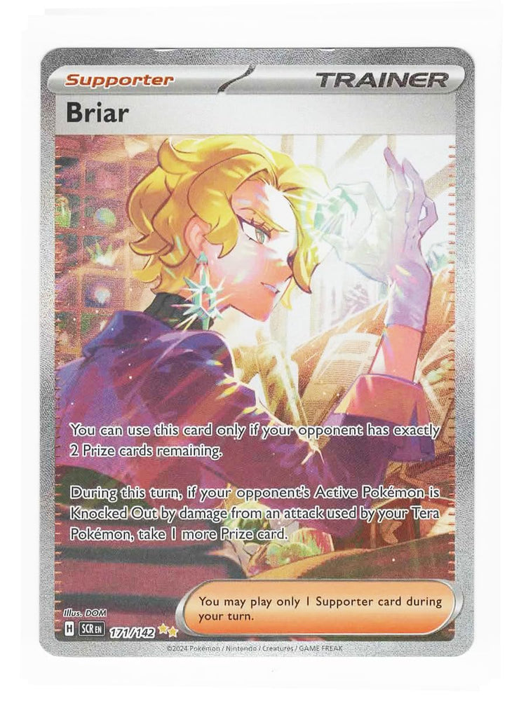 Pokemon - Briar 171/142 Stellar Crown SIR Special Illustration Rare Card Pokémon