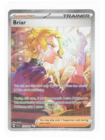 Pokemon - Briar 171/142 Stellar Crown SIR Special Illustration Rare Card Pokémon