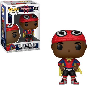 Funko Pop Marvel: Animated Spider-Man Movie Mile Morales with Cape Collectible Figure, Multicolor (33976) FUNKO
