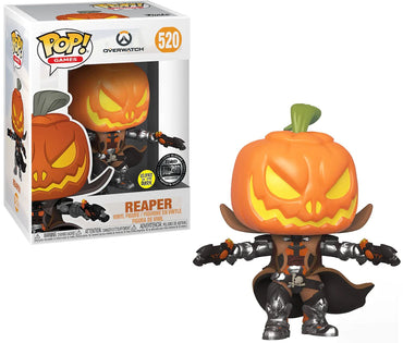 Funko Pop! Games: Overwatch - Reaper Pumpkin, Glow in The Dark, Exclusive FUNKO