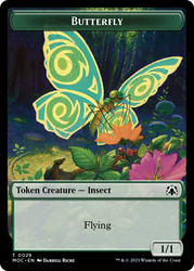 Butterfly // City's Blessing Double-Sided Token [March of the Machine Commander Tokens] Magic: The Gathering