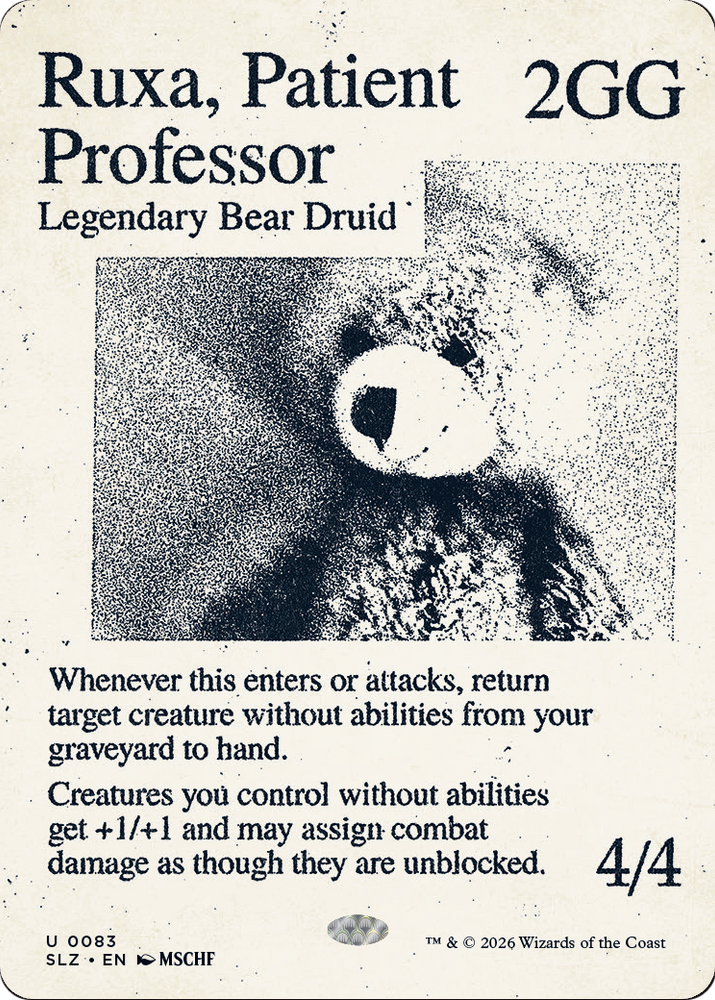 Ruxa, Patient Professor (0083) [Secret Lair x MSCHF: The Zeta Set] Magic: The Gathering