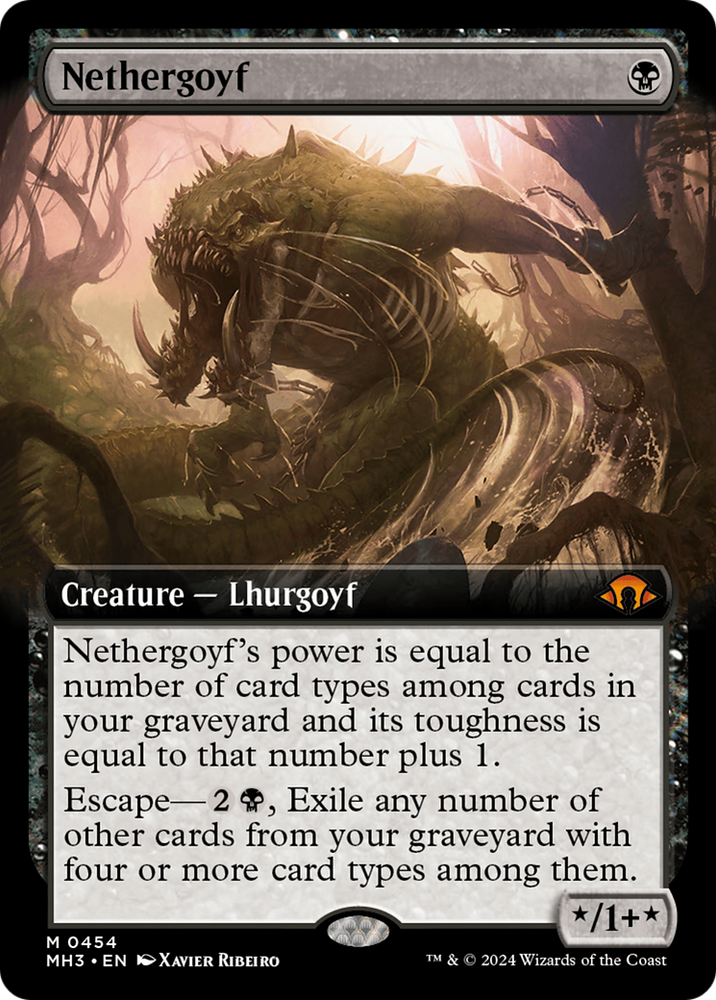 Nethergoyf (Extended Art) [Modern Horizons 3] Magic: The Gathering