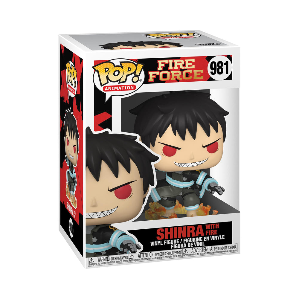Funko POP Animation: Fire Force - Shinra with Fire, Multicolor, Standard, (56159) FUNKO
