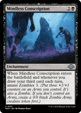 Mindless Conscription [Modern Horizons 3] Magic: The Gathering