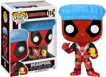 Funko POP! Marvel Bath Time Deadpool Exclusive 114 Vinyl Bobble-Head FUNKO