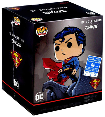 POP Jim Lee Heroes Superman for Tomorrow Vinyl Figure & T-Shirt [Large]
