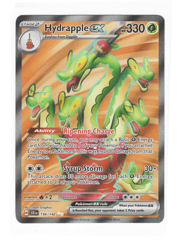 Pokemon - Hydrapple ex 156/142 - Stellar Crown - Full Art Foil Ultra Rare Card Pokémon