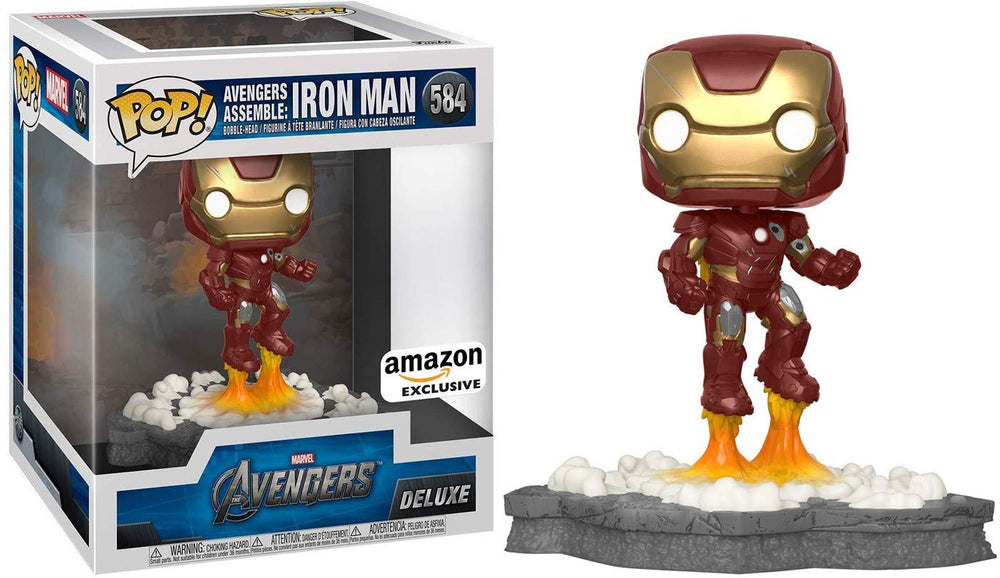 Funko Pop! Deluxe, Marvel: Avengers Assemble Series - Iron Man, Amazon Exclusive, Figure 1 of 6 FUNKO