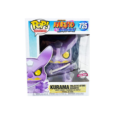 Funko Pop! Animation: Shonen Jump Naruto Shippuden #725 - Kurama Majestic Attire Susano'o 6 Inch Exclusive Bundled with Free Pet Compatible .5mm Extra Rigged Protector FUNKO