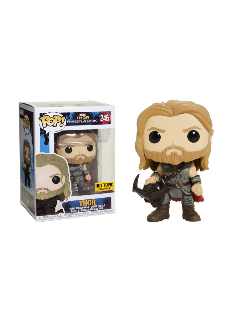 Funko POP! Marvel Thor Ragnarok Thor #246 (holding Surtur's skeletal faceplate) FUNKO