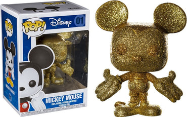 Funko Pop Disney: Gold Diamond Glitter Mickey Mouse Collectible Figure, Multicolor FUNKO