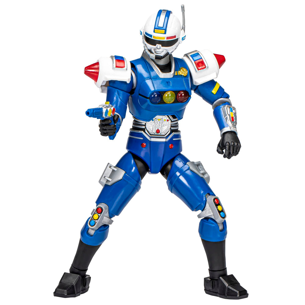 Power Rangers Lightning Collection Turbo Blue Senturion 6.6-inch in Scale 6-Inch Action Figure, Toys and Action Figures for Kids Ages 4 and Up FIGURE