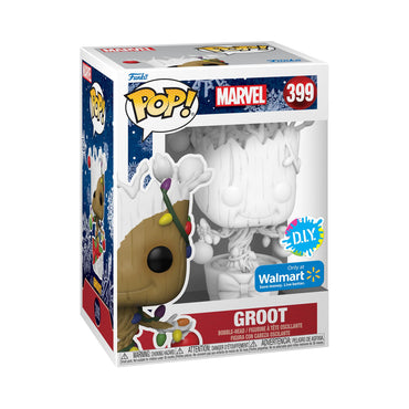 Funko Pop! Marvel Holiday - Groot - (DIY) - White - Collectable Vinyl Figure - Gift Idea - Official Merchandise - Toys for Kids & Adults - Comic Books Fans FUNKO