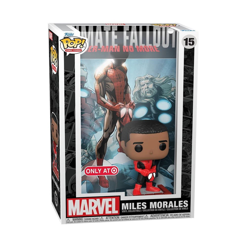 Funko Pop! Marvel Comics Miles Morales Ultimate Fallout US Exclusive Vinyl Cover with Figure FUNKO