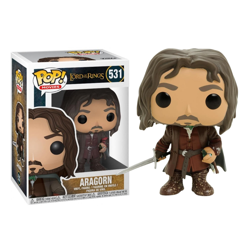 Funko POP! Movies: Lord of The Rings/Hobbit - Aragorn Collectible Figure , Brown FUNKO