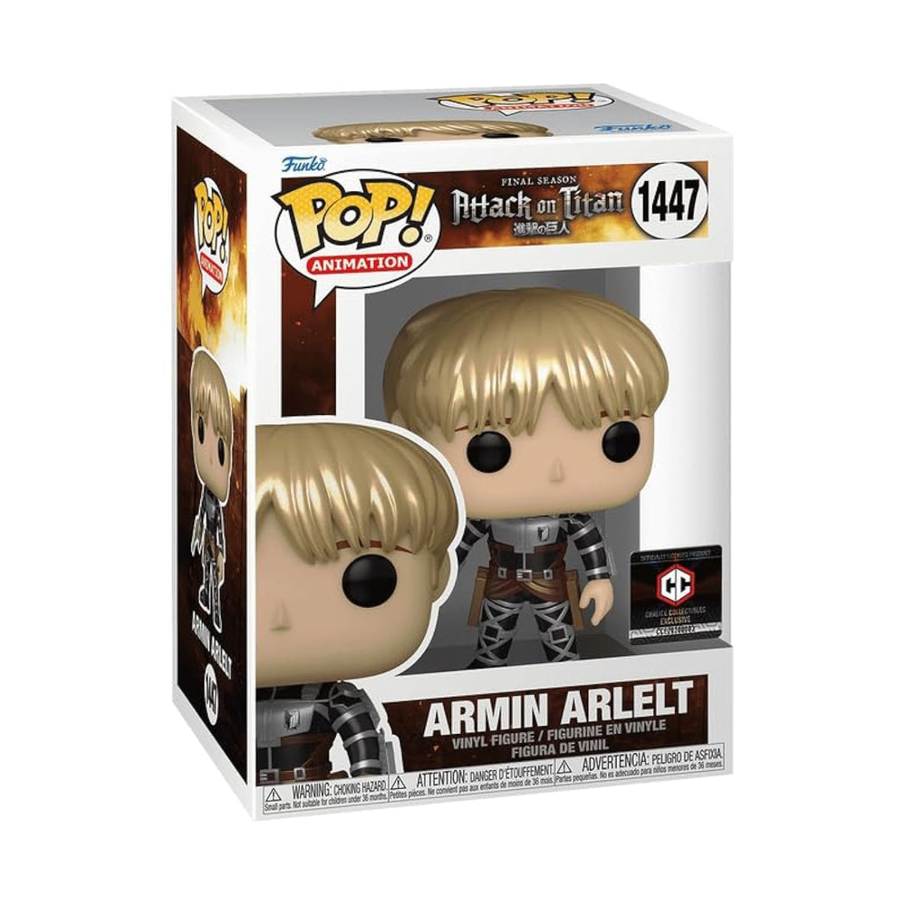 Pop! Animation: Attack on Titan - Armin Arlelt *Metallic* (Chalice Collectibles Exclusive) FUNKO