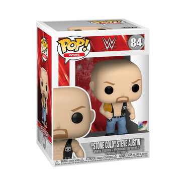 Funko Pop WWE: Stone Cold Steve Austin with Belt - Collectable Vinyl Figure - Gift Idea - Official Merchandise - Toys for Kids & Adults - Sports Fans - Model Figure for Collectors and Display FUNKO