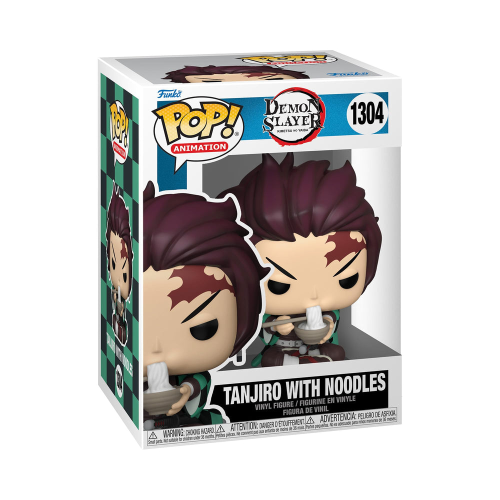 Funko POP! Animation: Demon Slayer - Tanjiro with Noodles - Collectable Vinyl Figure - Gift Idea - Official Merchandise - for Kids & Adults - Anime Fans - Model Figure for Collectors and Display FUNKO