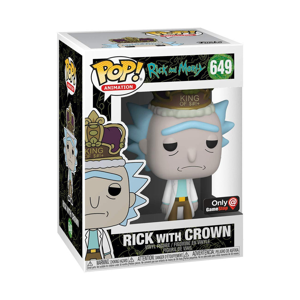 Funko Pop! Rick and Morty King Rick with Crown Standing Exclusive Vinyl Figure FUNKO