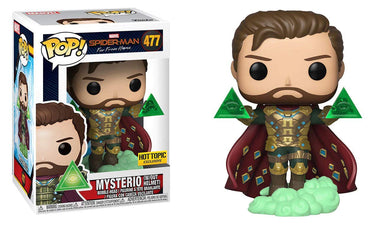 POP! Funko Marvel Spider-Man: FAR from Home Mysterio (W/Out Helmet) Vinyl Bobble-Head Exclusive #477
