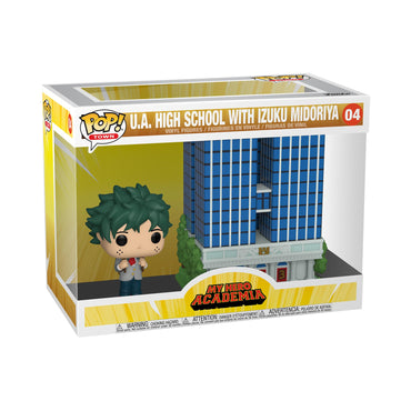 Funko Pop! Town: My Hero Academia - U.A. High School with Deku in Uniform, Multicolor FUNKO